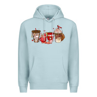 Blue Mist baseball coffee cups Premium Hoodie - texasbilliewilder