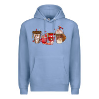 Colony Blue baseball coffee cups Premium Hoodie - texasbilliewilder