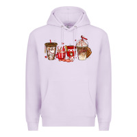 Lilac baseball coffee cups Premium Hoodie - texasbilliewilder