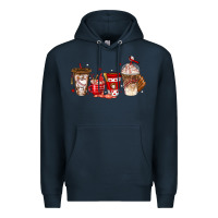 Navy baseball coffee cups Premium Hoodie - texasbilliewilder