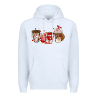 White baseball coffee cups Premium Hoodie - texasbilliewilder