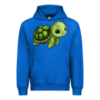 Cobalt cute turtle Urban Hoodie - Zillion Design Studio