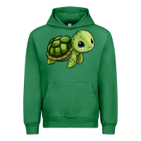 Emerald cute turtle Urban Hoodie - Zillion Design Studio