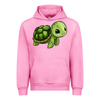 Fuchsia Pink cute turtle Urban Hoodie - Zillion Design Studio