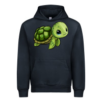 Navy cute turtle Urban Hoodie - Zillion Design Studio