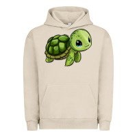 Pigment French Oak cute turtle Urban Hoodie - Zillion Design Studio