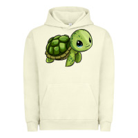 Pigment Pistachio cute turtle Urban Hoodie - Zillion Design Studio
