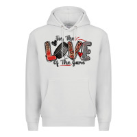 Dove Grey for the love of the game hockey Premium Hoodie - Zillion Design Studio