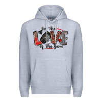 Heather Grey for the love of the game hockey Premium Hoodie - Zillion Design Studio