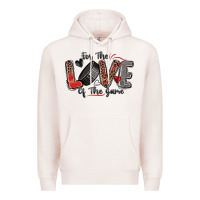 Pale Pink for the love of the game hockey Premium Hoodie - Zillion Design Studio