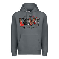 Rock for the love of the game hockey Premium Hoodie - Zillion Design Studio