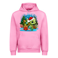 Fuchsia Pink christmas turtle Urban Hoodie - Zillion Design Studio