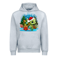 Heather Grey christmas turtle Urban Hoodie - Zillion Design Studio