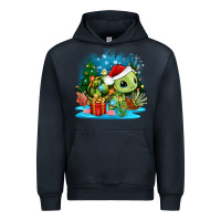 Navy christmas turtle Urban Hoodie - Zillion Design Studio
