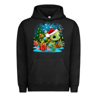 Pigment Black christmas turtle Urban Hoodie - Zillion Design Studio