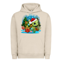 Pigment French Oak christmas turtle Urban Hoodie - Zillion Design Studio