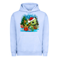 Pigment Grape Ice christmas turtle Urban Hoodie - Zillion Design Studio