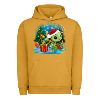 Pigment Peanut Butter christmas turtle Urban Hoodie - Zillion Design Studio
