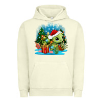 Pigment Pistachio christmas turtle Urban Hoodie - Zillion Design Studio