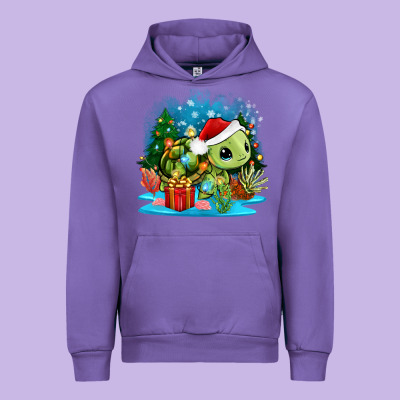 Christmas Turtle Urban Hoodie Designed By Zillion Design Studio