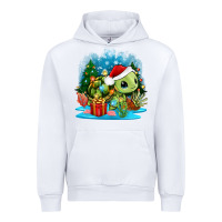 White christmas turtle Urban Hoodie - Zillion Design Studio