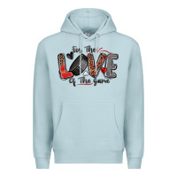 Blue Mist for the love of the game hockey Premium Hoodie - Zillion Design Studio