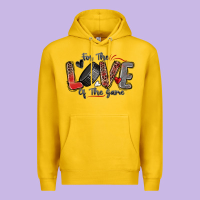 For The Love Of The Game Hockey Premium Hoodie Designed By Zillion Design Studio