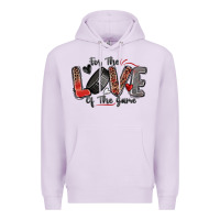 Lilac for the love of the game hockey Premium Hoodie - Zillion Design Studio