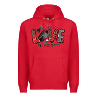 Red for the love of the game hockey Premium Hoodie - Zillion Design Studio