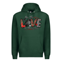 Sports Green for the love of the game hockey Premium Hoodie - Zillion Design Studio