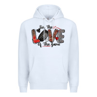 White for the love of the game hockey Premium Hoodie - Zillion Design Studio