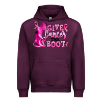 Mauve Wine give cancer the boot Urban Hoodie - RanaPortraitStore