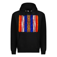 Black baseball brush strokes Premium Hoodie - texasbilliewilder