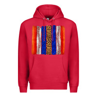 Cardinal baseball brush strokes Premium Hoodie - texasbilliewilder