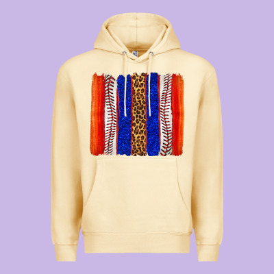 Baseball Brush Strokes Premium Hoodie Designed By Texasbilliewilder