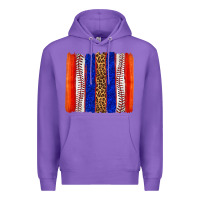 Purple baseball brush strokes Premium Hoodie - texasbilliewilder