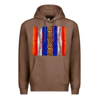 Chestnut baseball brush strokes Premium Hoodie - texasbilliewilder