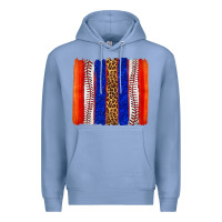Colony Blue baseball brush strokes Premium Hoodie - texasbilliewilder