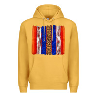 Mustard baseball brush strokes Premium Hoodie - texasbilliewilder