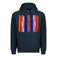Navy baseball brush strokes Premium Hoodie - texasbilliewilder