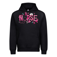 Black breast cancer nurse Urban Hoodie - RanaPortraitStore
