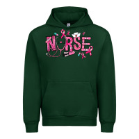 Forest Green breast cancer nurse Urban Hoodie - RanaPortraitStore