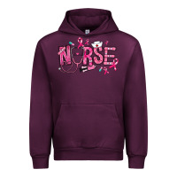 Mauve Wine breast cancer nurse Urban Hoodie - RanaPortraitStore