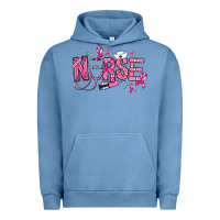 Pigment Pebble Blue breast cancer nurse Urban Hoodie - RanaPortraitStore