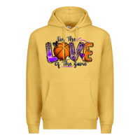 Antique Gold for the love of the game basketball Premium Hoodie - Zillion Design Studio