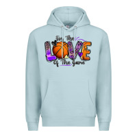 Blue Mist for the love of the game basketball Premium Hoodie - Zillion Design Studio