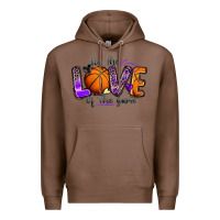 Chestnut for the love of the game basketball Premium Hoodie - Zillion Design Studio