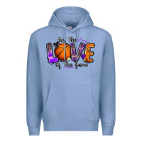 Colony Blue for the love of the game basketball Premium Hoodie - Zillion Design Studio