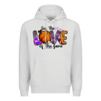 Dove Grey for the love of the game basketball Premium Hoodie - Zillion Design Studio
