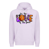 Lilac for the love of the game basketball Premium Hoodie - Zillion Design Studio